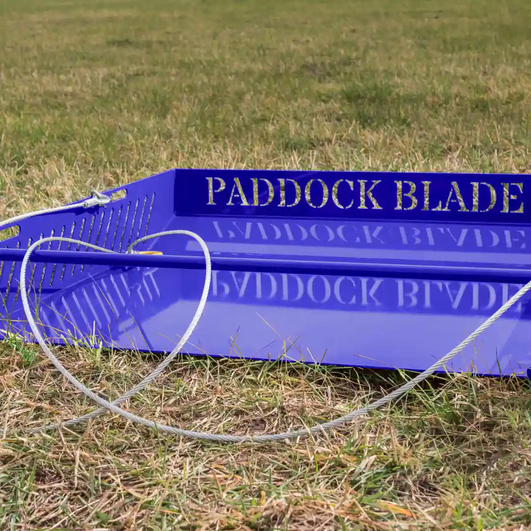 Paddock Blade Manure Collector | (NEW Blue)